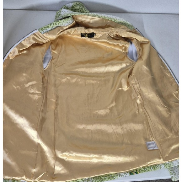 Christian Audigier Hoodie Women M Green Tattoo Graphic Rhinestone Detail USA VTG - Picture 4 of 16